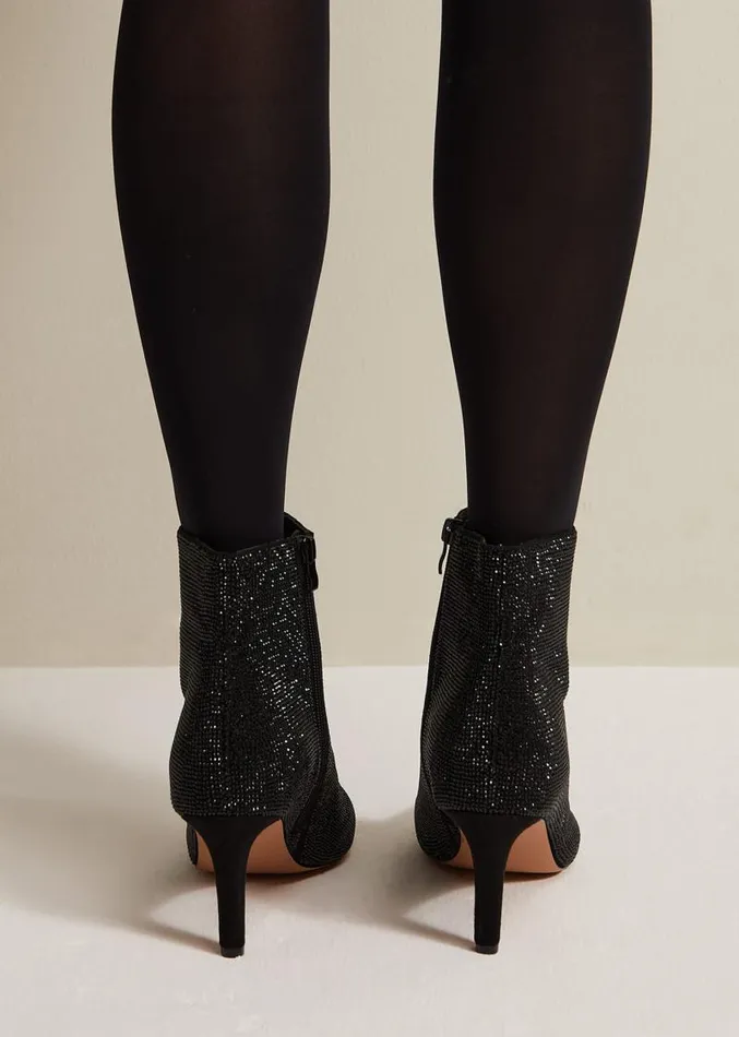 Black Sparkly Boots Black Women Phase Eight Boots