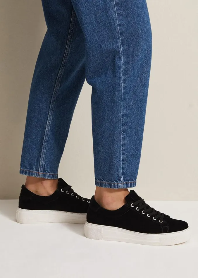 Black Velvet Trainers Black Women Phase Eight Flats