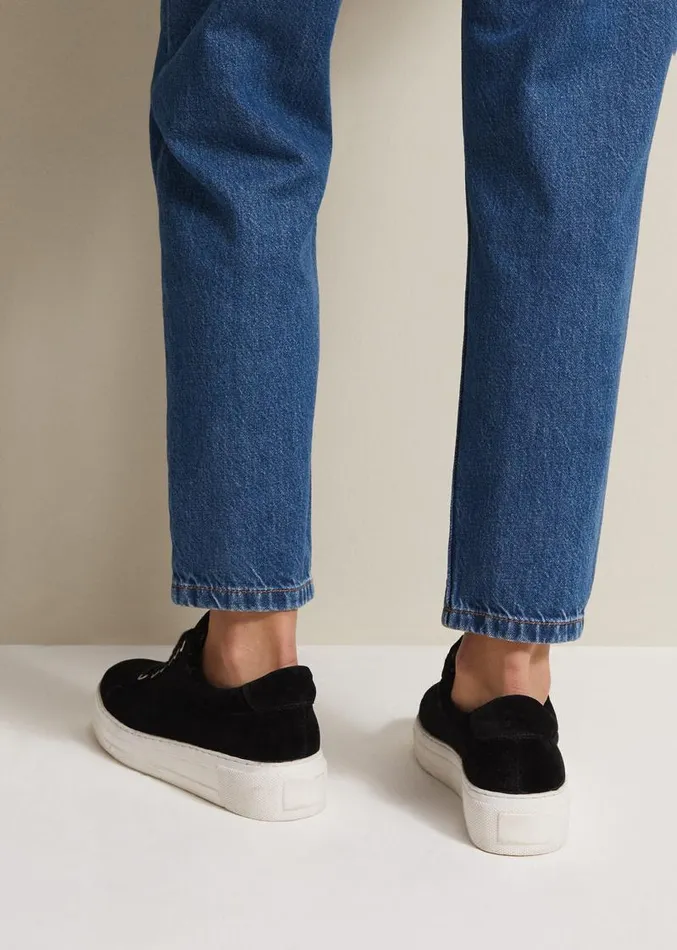 Black Velvet Trainers Black Women Phase Eight Flats