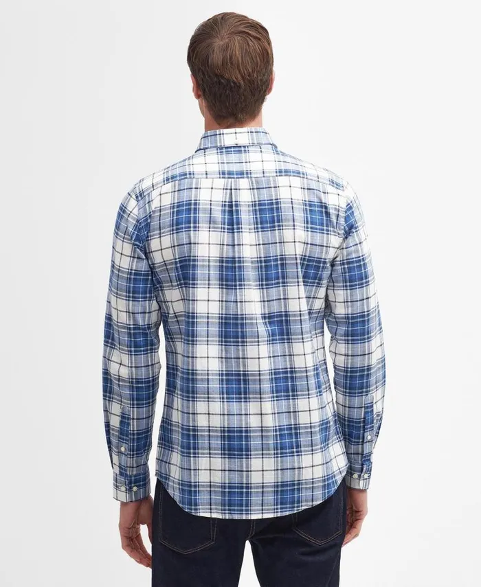 Blakelow Tailored LongSleeved Shirt Agave Green Men Barbour Shirts