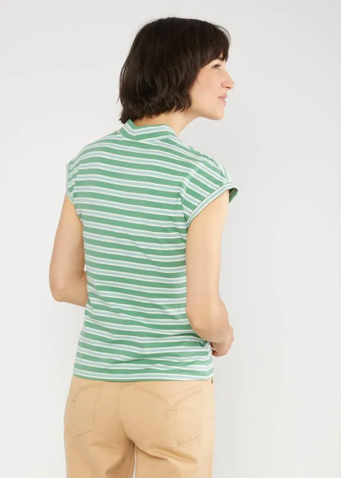 Blutsgeschwister Breton Shirt Virgin Venus Green Women Tops