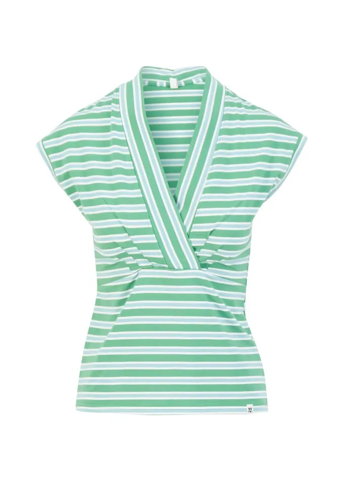 Blutsgeschwister Breton Shirt Virgin Venus Green Women Tops