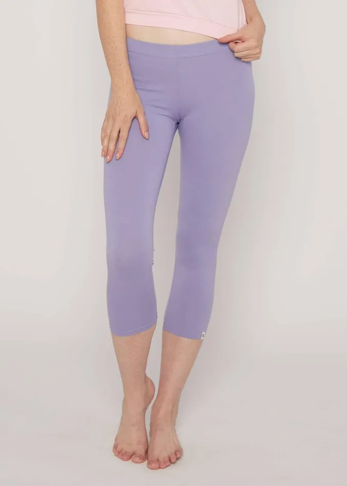 Blutsgeschwister Capri Leggings Cropped Laune Legs Blue Women Leggings