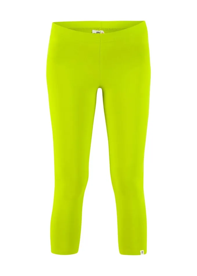 Blutsgeschwister Capri Leggings Cropped Laune Legs Green Women Trousers