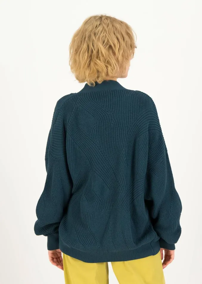 Blutsgeschwister Cardigan Highway To My Heart Blue Women Cardigans