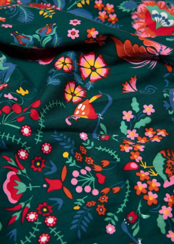 Blutsgeschwister Circle Skirt Romance Rules The World Green Women Skirts
