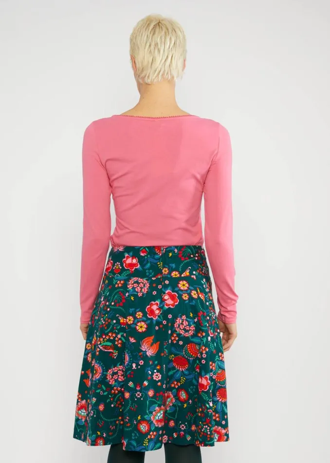 Blutsgeschwister Circle Skirt Romance Rules The World Green Women Skirts