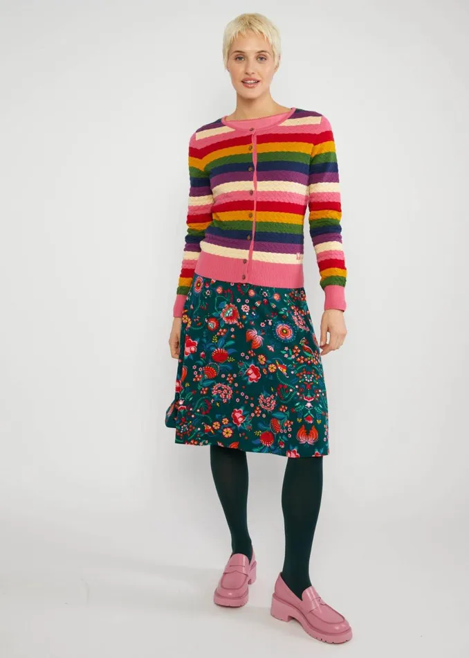 Blutsgeschwister Circle Skirt Romance Rules The World Green Women Skirts