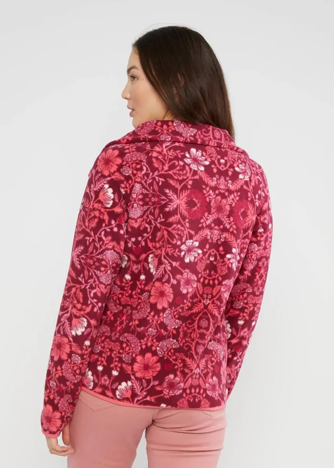 Blutsgeschwister Fleece Jacket Httenzauber Pink Women Jackets and Coats