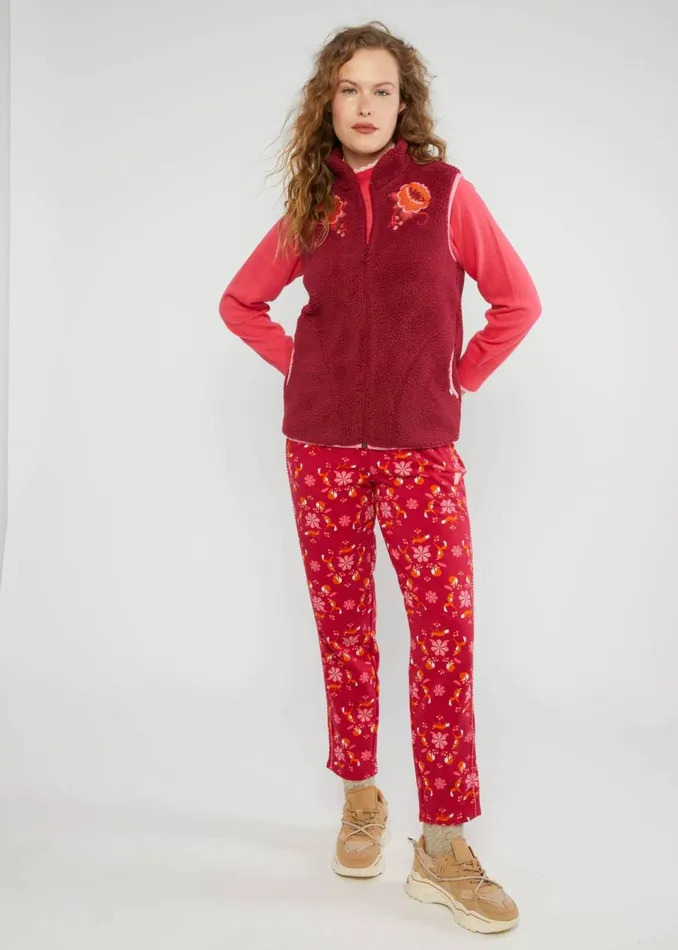 Blutsgeschwister Gilet Smoochy Woods Vest Red Women Sweatshirts and Hoodies