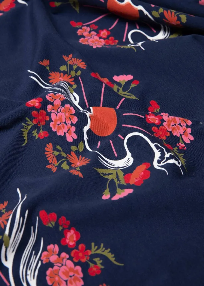 Blutsgeschwister Jersey Top Whispering Serenity Blue Women Tops