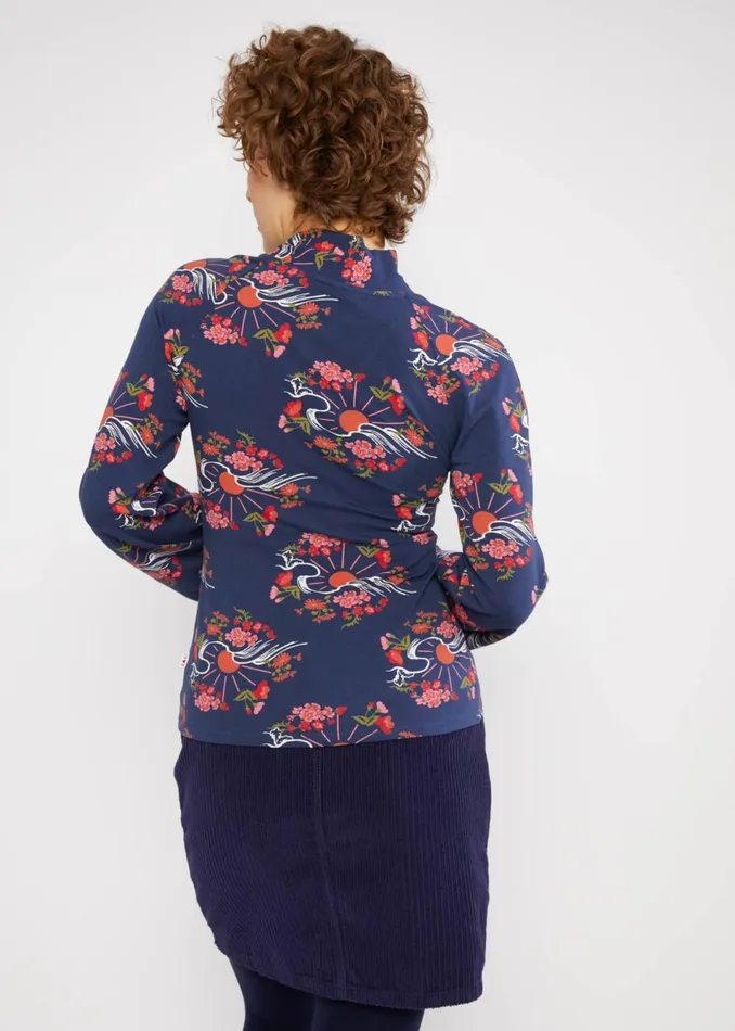 Blutsgeschwister Jersey Top Whispering Serenity Blue Women Tops