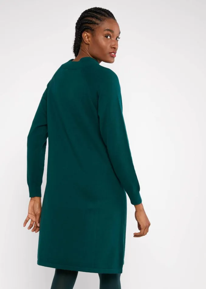 Blutsgeschwister Jumper Dress Braided And Easy Green Women Dresses