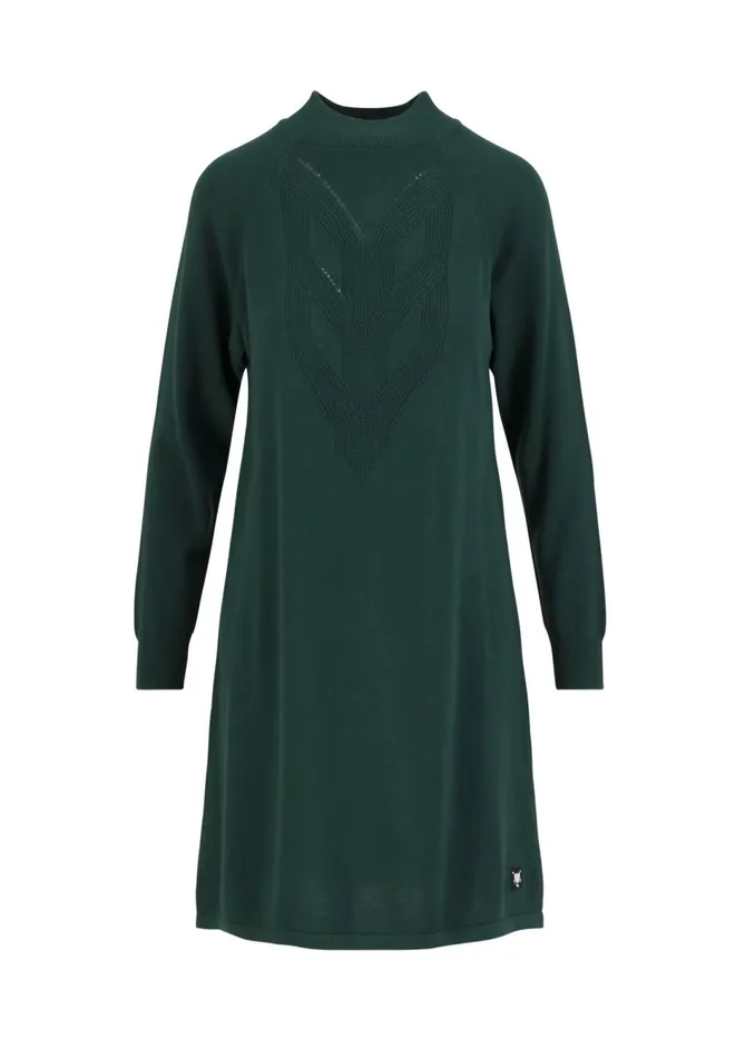 Blutsgeschwister Jumper Dress Braided And Easy Green Women Dresses