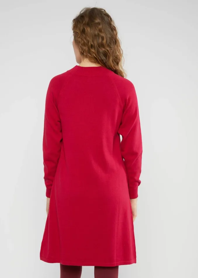 Blutsgeschwister Jumper Dress Braided And Easy Red Women Dresses