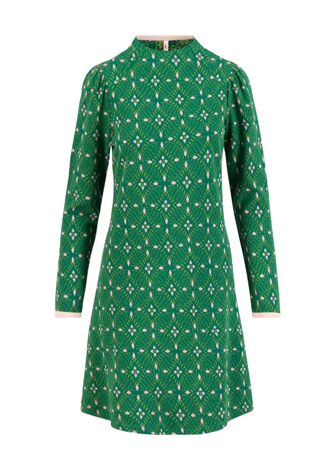 Blutsgeschwister Jumper Dress Cosy Zen Tangle Green Women Dresses