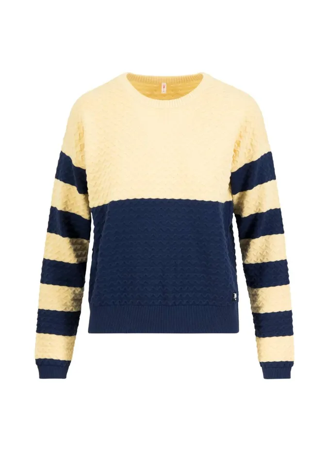 Blutsgeschwister Knitted Jumper Chic Promenade White Women Knitted Jumpers