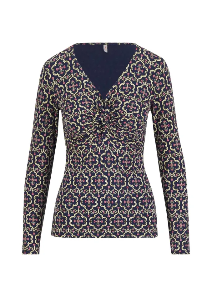 Blutsgeschwister Longsleeve Hot Knot Lacy Blue Women Tops