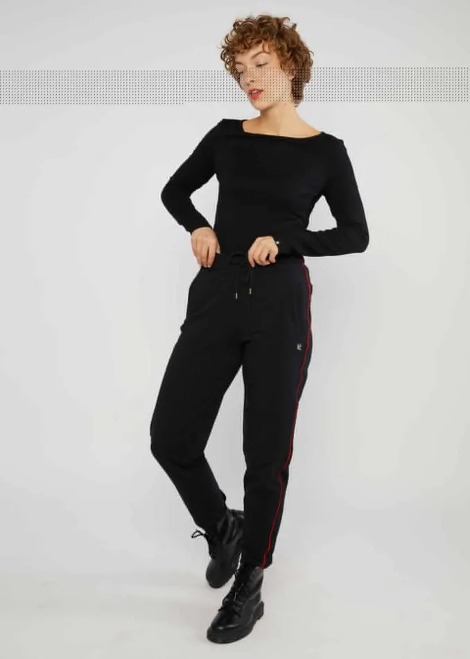 Blutsgeschwister Sweat Pants Country Roadrunners Black Women Trousers