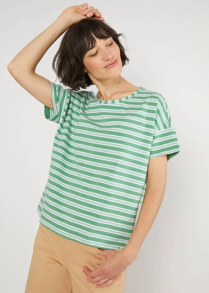 Blutsgeschwister TShirt The Generous One Green Women Tops