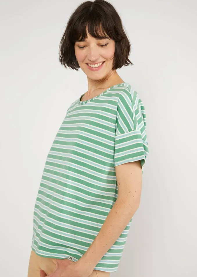 Blutsgeschwister TShirt The Generous One Green Women Tops