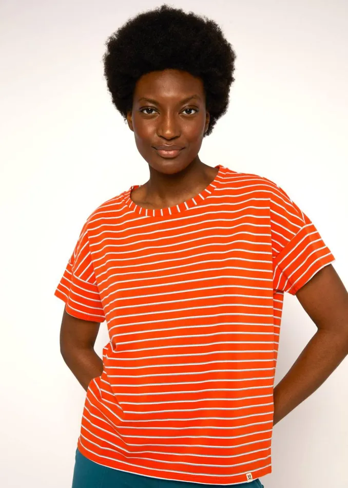 Blutsgeschwister TShirt The Generous One Orange Women Tops