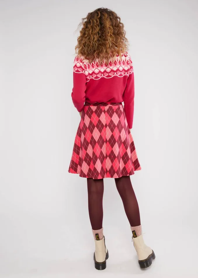 Blutsgeschwister Winter Skirt Elfentanz Pink Women Skirts