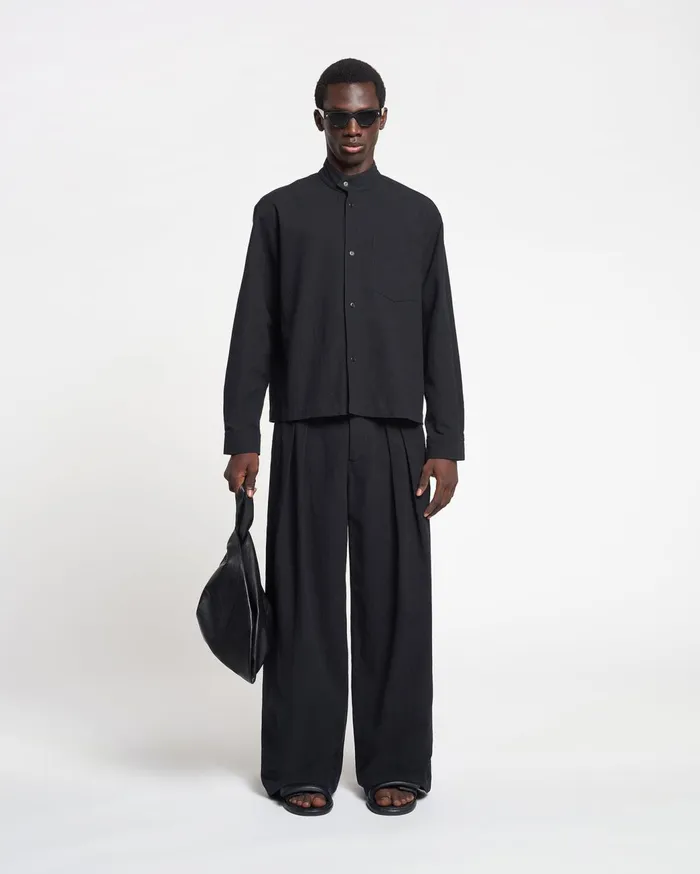 Borre WashedCanvas Pants Black Men Nanushka Pants