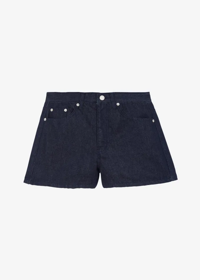 Bottoms Women The Frankie Shop Ashley Denim Shorts 8211 Raw Wash