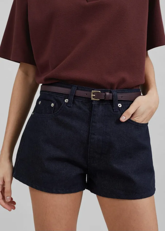 Bottoms Women The Frankie Shop Ashley Denim Shorts 8211 Raw Wash
