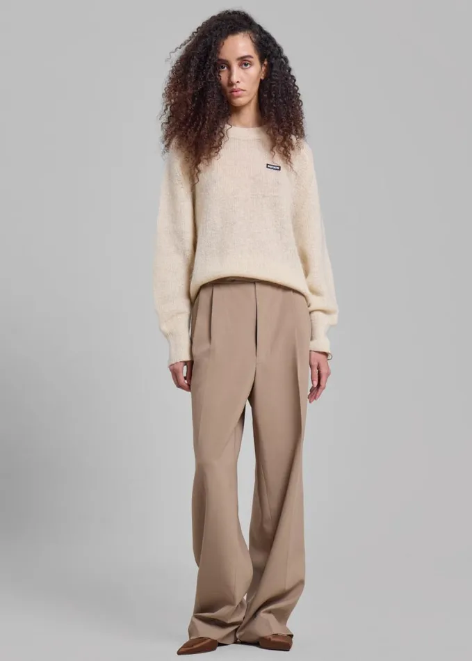 Bottoms Women The Frankie Shop Bea Suit Pants 8211 Latte