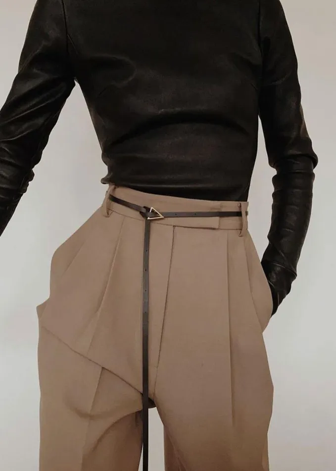 Bottoms Women The Frankie Shop Bea Suit Pants 8211 Latte