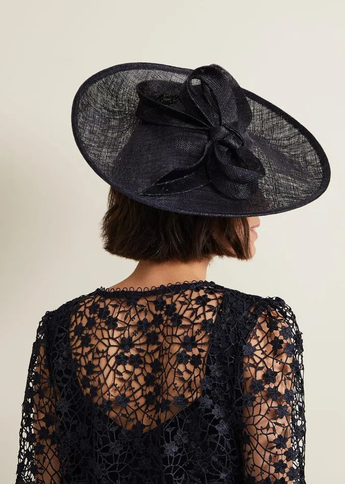 Bow Detail Statement Disc Fascinator Navy Women Phase Eight Fascinators and Hats Bow Detail Statement Disc Fascinator Navy Women Phase Eight Fascinators and Hats