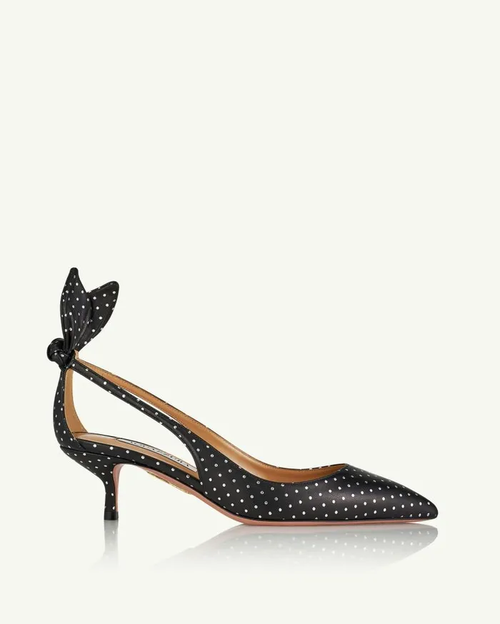 Bow Tie Pump 50 Black Women Aquazzura Pumps Bow Tie Pump 50 Black Women Aquazzura Pumps