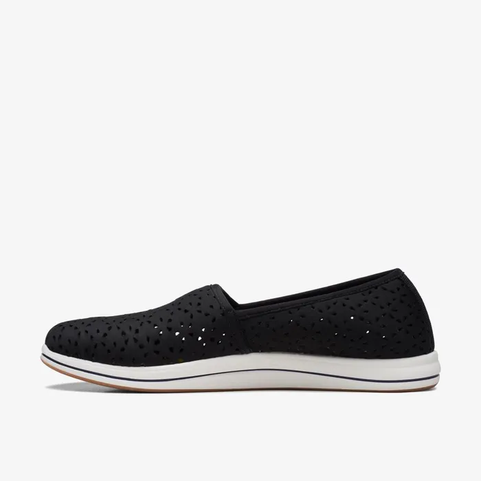 Breeze Emily Black Women Clarks Flats