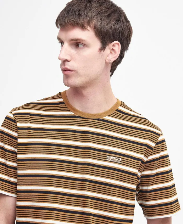 Bristol Striped TShirt Desert Men Barbour TShirts