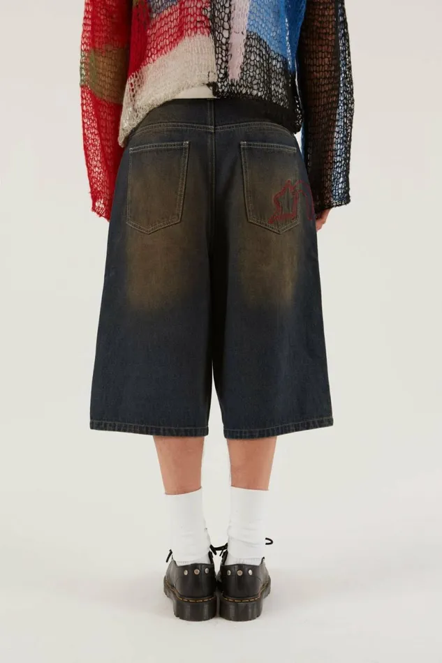 Bronx Jumbo Fit Denim Jorts Blue Men Jaded London Shorts and Jorts Bronx Jumbo Fit Denim Jorts Blue Men Jaded London Shorts and Jorts