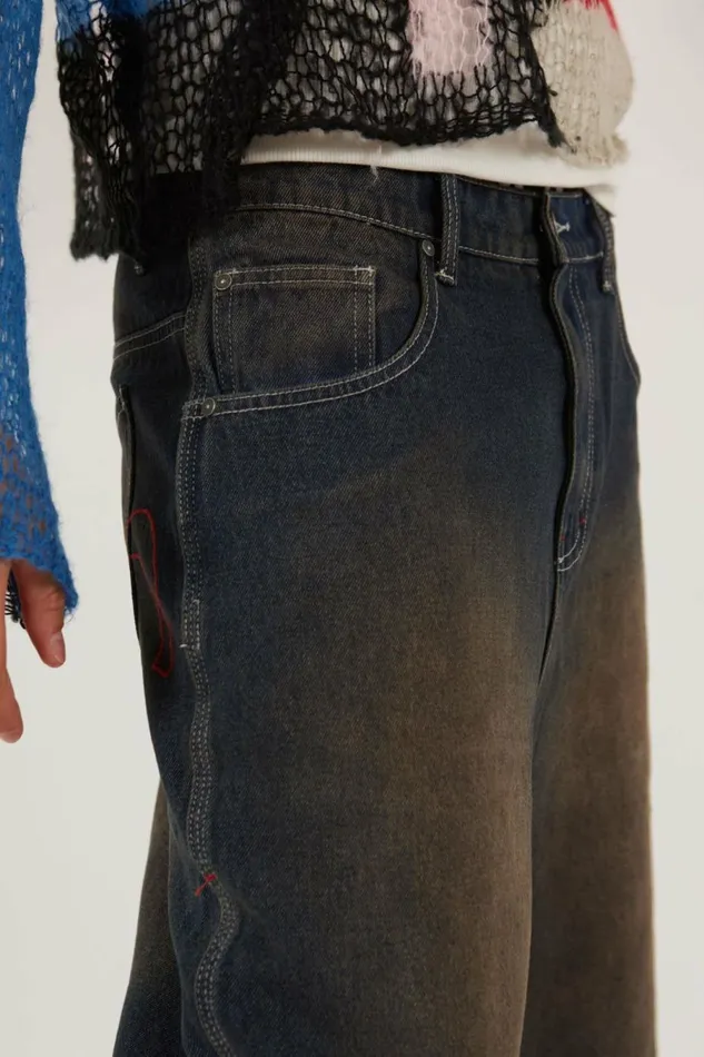 Bronx Jumbo Fit Denim Jorts Blue Men Jaded London Shorts and Jorts Bronx Jumbo Fit Denim Jorts Blue Men Jaded London Shorts and Jorts