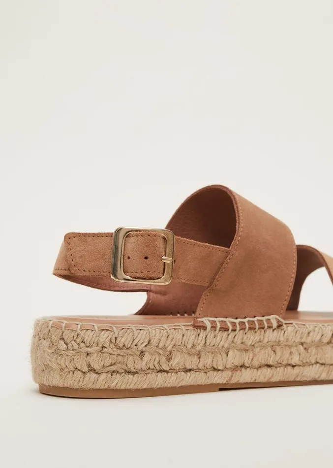 Brown Suede Chunky Sandals Tan Women Phase Eight Sandals