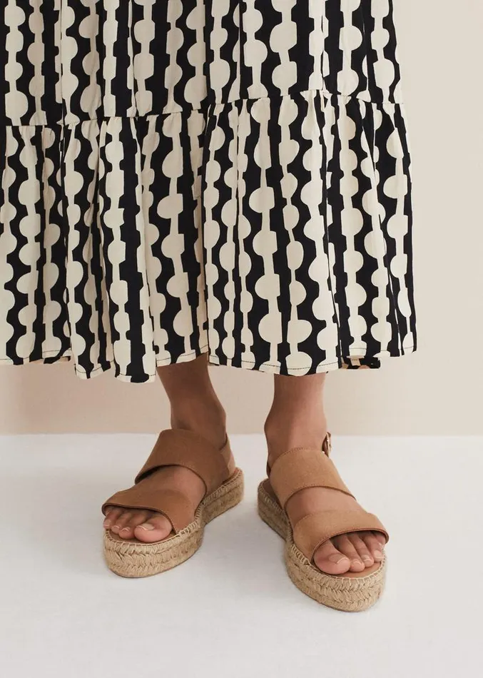 Brown Suede Chunky Sandals Tan Women Phase Eight Sandals