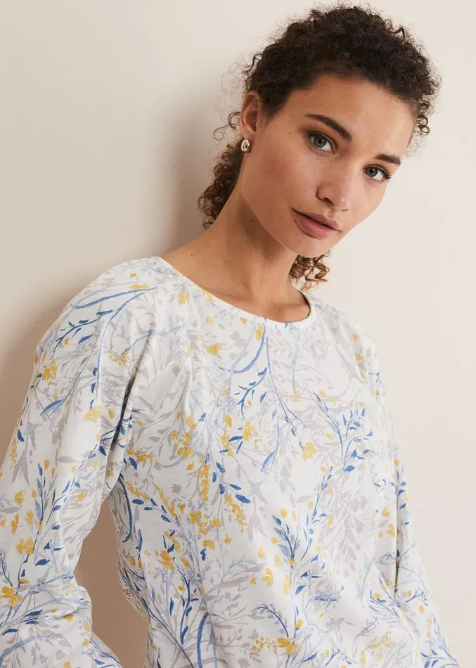 Candie Watercolour Top Multicoloured Women Phase Eight Tops and TShirts