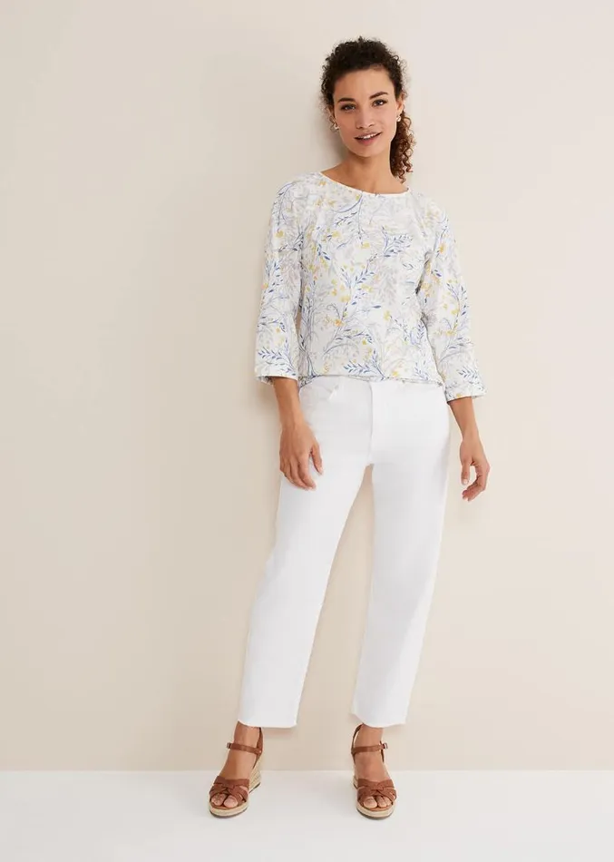 Candie Watercolour Top Multicoloured Women Phase Eight Tops and TShirts