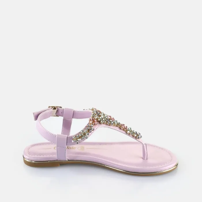 Capri Flower Lavender Buffalo Sandals and Slides Capri Flower Lavender Buffalo Sandals and Slides