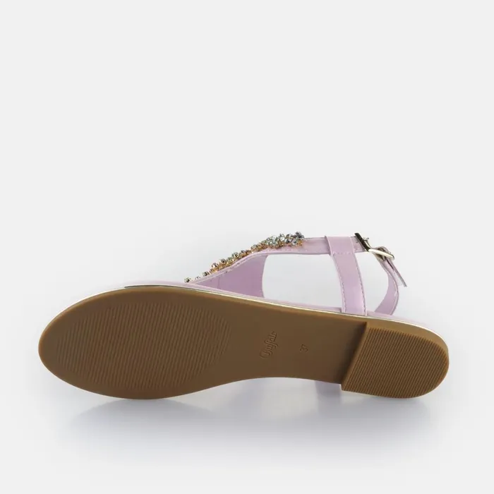 Capri Flower Lavender Buffalo Sandals and Slides Capri Flower Lavender Buffalo Sandals and Slides