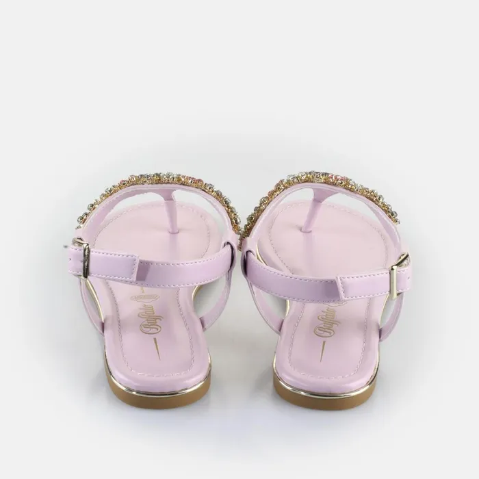 Capri Flower Lavender Buffalo Sandals and Slides Capri Flower Lavender Buffalo Sandals and Slides