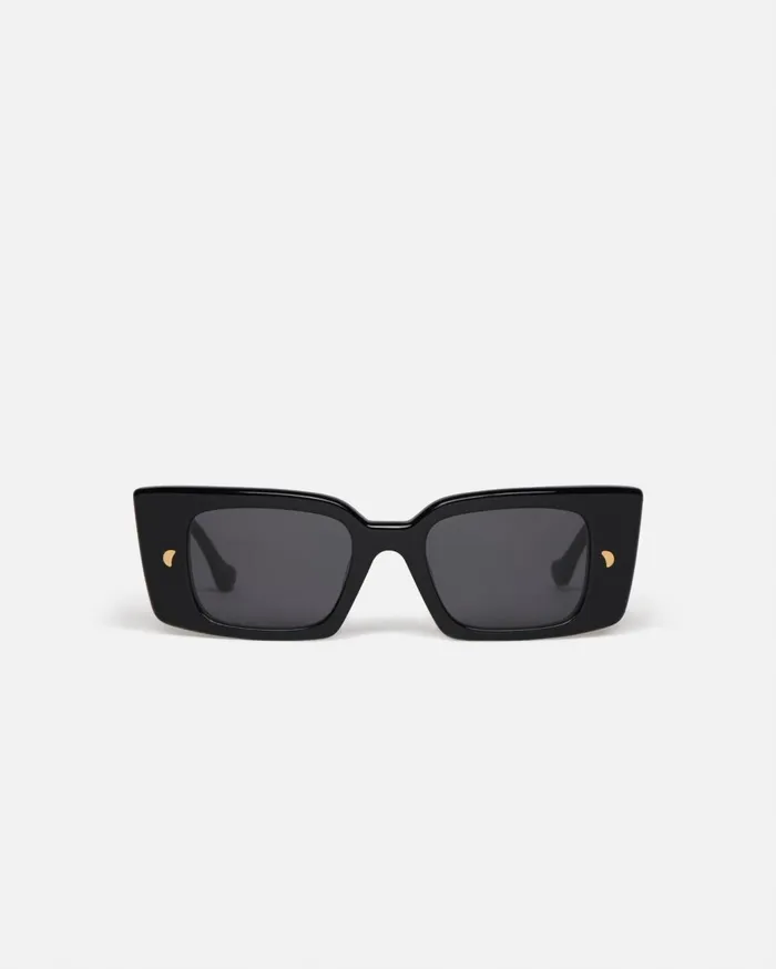 Carmel BioPlastic RectangleFrame Sunglasses Black WomenMen Nanushka Eyewear