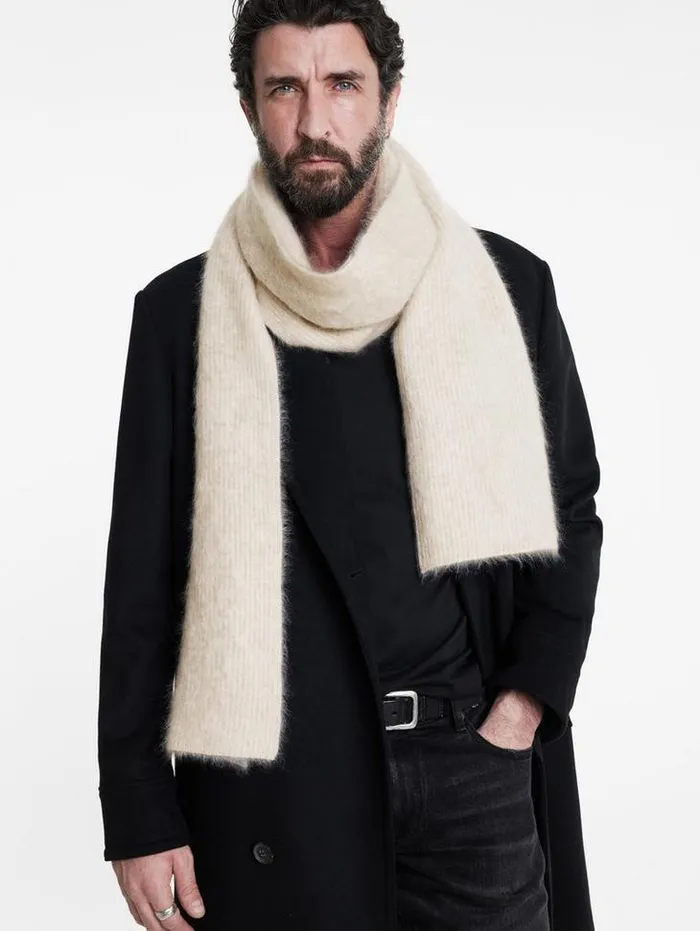 Cashmere Men John Varvatos LEA SCARF Black