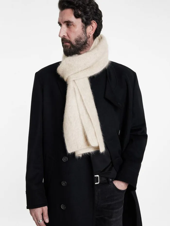 Cashmere Men John Varvatos LEA SCARF Black