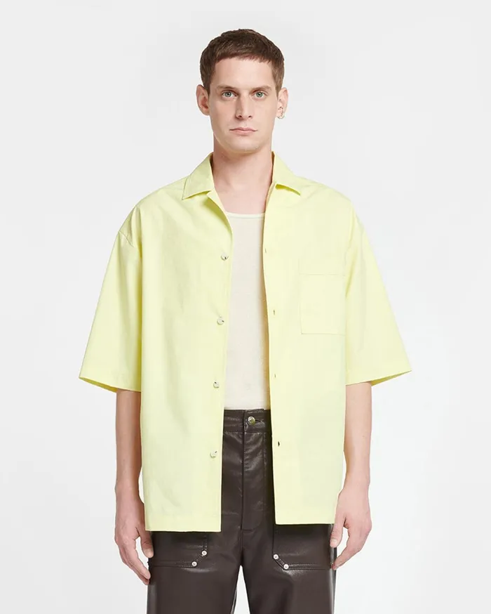 Caspian Poplin Shirt Lumen Men Nanushka Tops
