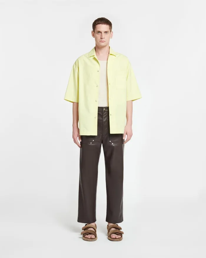 Caspian Poplin Shirt Lumen Men Nanushka Tops